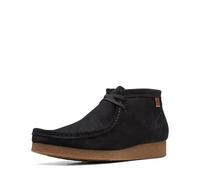Clarks Homme Shacre Boot Bottine Chukka, Daim Noir, 41.5 EU Large