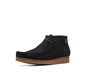 Clarks Homme Shacre Boot Bottine Chukka, Daim Noir, 45.5 EU