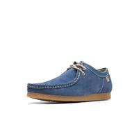 Clarks Homme Shacre II Run Mocassin, Daim Bleu, 39.5 EU