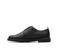 Clarks Homme Shepton Low, Cuir Noir, 45 EU
