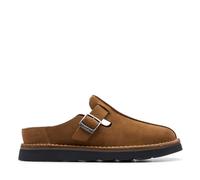 Clarks Homme Solsbury Mule Sandale Glissante, Cola Suede, 41.5 EU