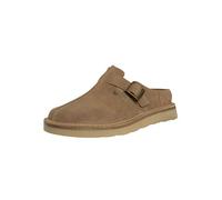 Clarks Homme Solsbury Mule Sandale Glissante, Dark Sand Suede, 45 EU