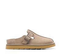 Clarks Homme Solsbury Mule Sandale Glissante, Grey Suede, 45 EU