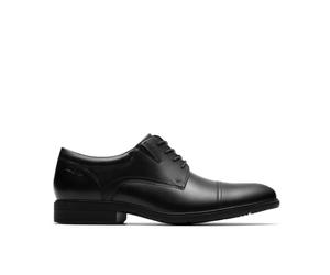 CLARKS Homme Steadwell Cap, Black Leather, 42.5 EU