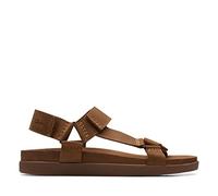 Clarks Homme Sunder Range Sandales, Marron Clair/Cuir, 43 EU