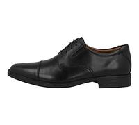 Clarks Homme Tilden Cap Derbys, Cuir Noir A, 48 EU