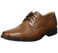 Clarks Homme Tilden Plain Oxford, Foncé Tan Lea, 45 EU