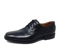 Clarks Homme Tilden Plain Plat Oxford, Black Leather, 45 EU Large