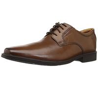 Clarks Homme Tilden Plain Tissu Oxford, Marron Dark Tan Leather, 45 EU