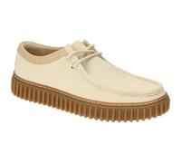 Clarks Originals Baskets basses Torhill Lo Homme Ecru polyester et daim Taille 44 1/2 EU
