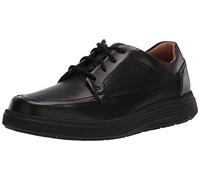 CLARKS Homme Un Abode Ease Shoes, Black Leather, 45 EU Large