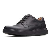 Clarks Homme Un Abode Ease Plat Oxford, Cuir Noir, 44 EU