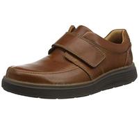 Clarks Homme Un Abode Strap Mocassin, Dunkelbraunes Leder 1, 41 EU