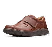 Clarks Homme Un Abode Strap Mocassins, Dunkelbraunes Leder, 46 EU