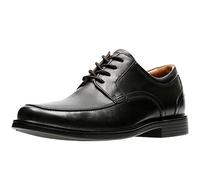 Clarks Homme Un Aldric Park Tissu Oxford, Black Leather, 41 EU Large