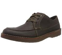 Clarks Homme Vargo Vibe Derbys, Marron foncé Lea Dark Brown Lea, 41.5 EU