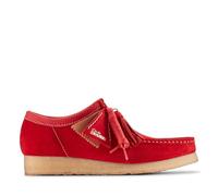 Clarks Homme Wallabee Zapatillas, Red Suede, 44 EU