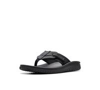 Clarks Homme Wesley Sun, Cuir Noir, 44.5 EU