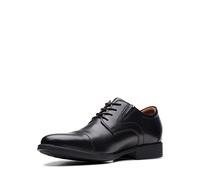 Clarks Originals Chaussures homme Whiddon Cap – Tissu Oxford, Cuir noir – Pointure 49,5 EU
