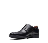Clarks Homme Whiddon Pace Basket, Cuir Noir, 45 EU