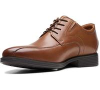 Clarks Homme Whiddon Pace Tissu Oxford, Cuir Brun foncé, 48 EU