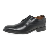 Clarks Homme Whiddon Plain Plat Oxford, Cuir Noir, 42 EU