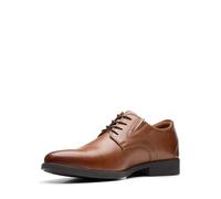 Clarks Homme Whiddon Plain Plat Oxford, Tan Foncé, 44.5 EU