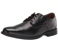 Clarks Homme Whiddon Plain Tissu Oxford, Cuir Noir, 48 EU
