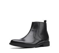 Clarks Homme Whiddon Zip Bottine Chelsea, Cuir Noir, 46 EU