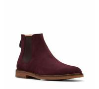 Clarks Hommes Clarkdale Gobi - Foncé Daim Bordeaux Bottes Chelsea UK 8,9, 10 G
