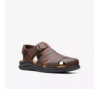 Clarks Hommes Hapsford Baie Brwon Lea - Matelassé Adhérent Sandale UK 10,11,12 G