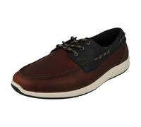 Clarks Hommes Innovant Rock à Semelle Chaussures Bateau à Lacets - Atl Voile Go