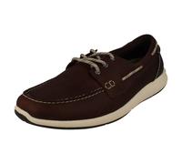 Clarks Hommes Innovant Rock à Semelle Chaussures Bateau à Lacets - Atl Voile Go