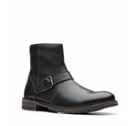 Clarks Hommes Smart Clarkdale Rechange - Noir Lea - Flexibilité Prise UK 7,8,9 G