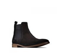 Clarks Hommes Stanford Top - Smart Chelsea Noir Suède Grip UK 7,8,9,10 G