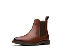 Clarks Bottines Chelsea Jaxen Easy pour homme, Marron clair/cuir, 43 EU