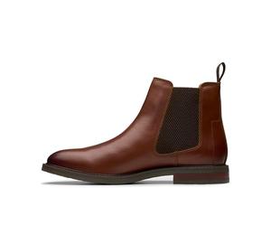 Clarks Jaxen Facile, Bottes Chelsea Homme, Tan Leather, 41 EU