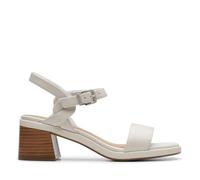 Clarks Femme Jaylan Ray Sandale, Off White Lea, 41.5 EU