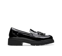 CLARKS Mixte Lauryl Tassel Shoes, Black Pat, 36 EU