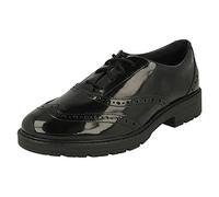 Clarks LoxhamBrogueY Childrens Black Pat, 3