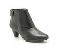 Clarks Lucilla Denny, Boots femme - Noir (Black Leather), 38 EU (5 UK)