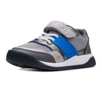 Clarks Lune Flex K Basket, Gris/Bleu, 27.5 EU