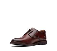 Clarks Malwood Lace Oxford pour Homme, Cuir Marron, 42 EU