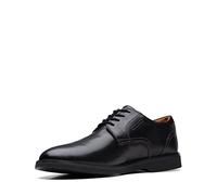 Clarks Homme Malwood Lace Tissu Oxford, Cuir Noir, 41 EU
