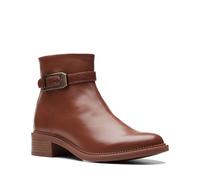 Clarks Maye Grace bottillon pour femmes en cuir brown