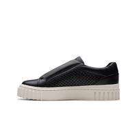 Clarks Mayhill Bay baskets pour femmes en cuir noir
