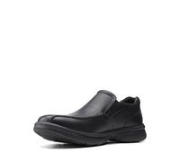 Clarks Homme Bradley Step Mocassin, Blk Tumbled Lea, 42.5 EU Large