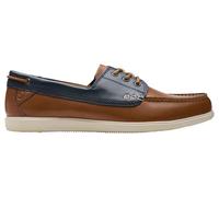 Clarks Homme Bateau Bratton, Combi Tan Foncé, 41 EU
