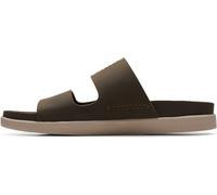 Clarks Men's Casual Flat Sandal, Dark Olive, 10.5