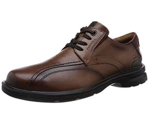 Clarks Men's Gessler Lace Oxford, Marron foncé Lea., 46 EU